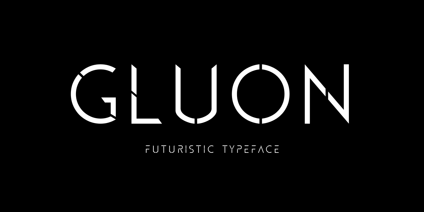Пример шрифта Gluon #1